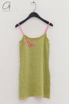YANYAN KNITS strappy mini dress YYK-YYW24-0731-LV green